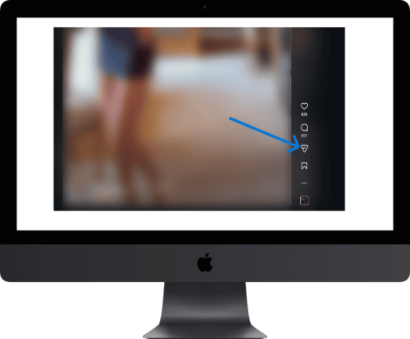 Find the Reel, Post, Story or IGTV video you want.
