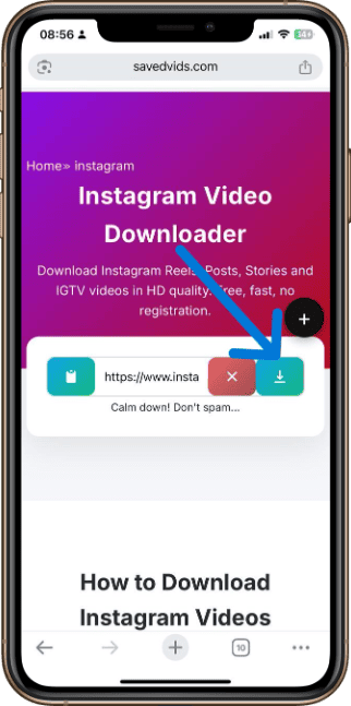 Paste URL above, click Get Link